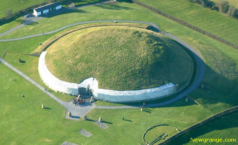 Newgrange Megalithic Passage Tomb located in the Boyne Valley, Ireland