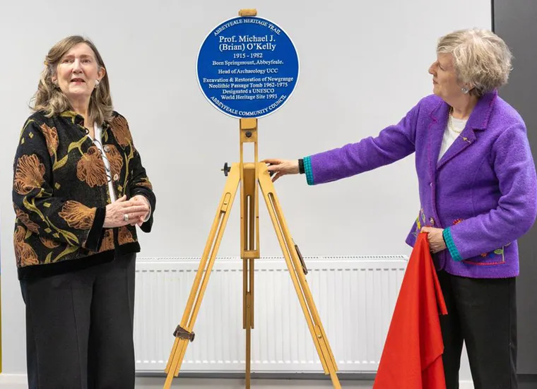 Ann O'Kelly and Eve O'Kelly, daughters Michael J. O'Kelly. Photo: John Kelliher