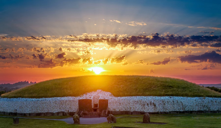 Newgrange at sunset